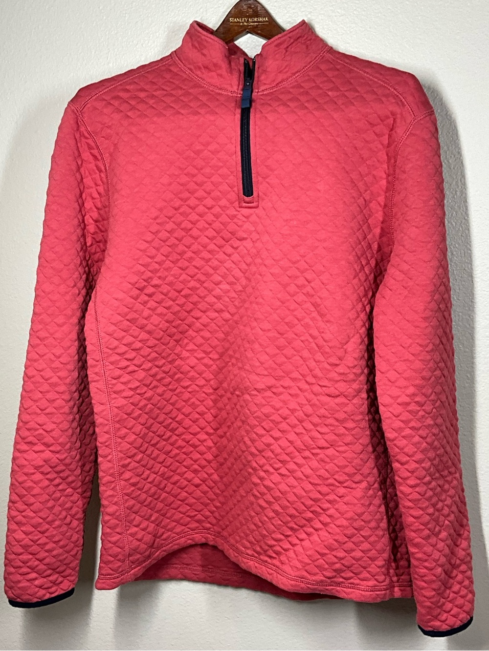 J Crew Quilted Quarter-Zip Pullover